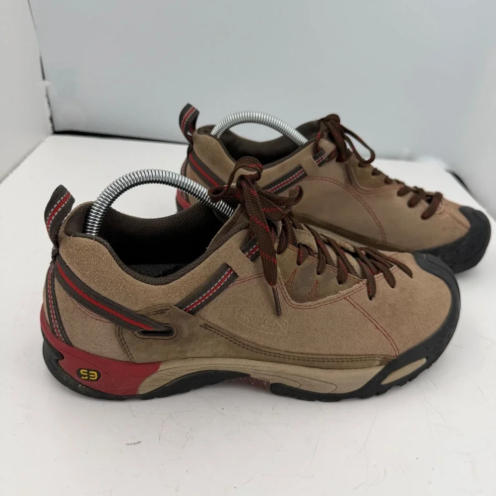 KEEN Jasper Suede Hiking Trail Shoes Tan Brown Outdoor Sneakers Mens US 9 EU 42